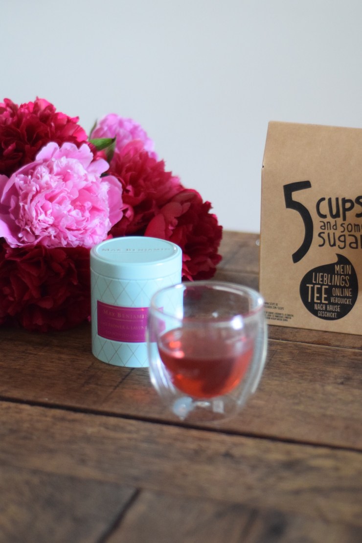 trendsetter, tee, 5 cups, 5 cups and some sugar, cookbook, peonies, modeblogger, münchen, munich, hofsaale blogger, blogger, germany, foodblogger, foodlicious